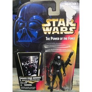 DEATH STAR GUNNER Star Wars Power Force Collection 1‎ 69608 1996 Orange Card NEW